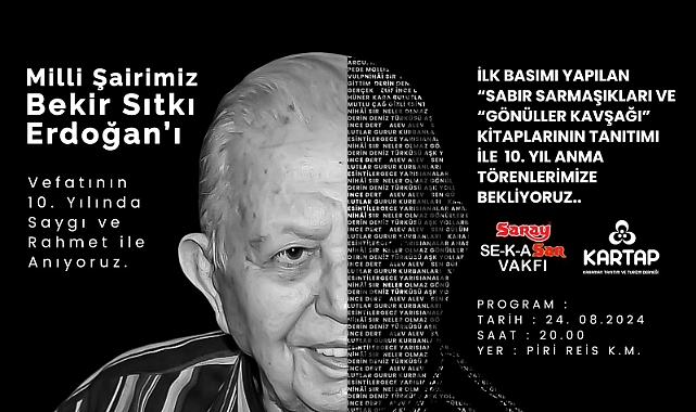 Milli Şairimiz B.S. Erdoğan 24 Temmuz'da Bir Programla Anılacak
