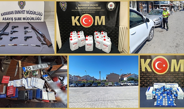 Polis 7 bin 923 kişiyi sorguladı. 96 Aracı trafikten men etti