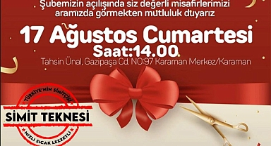 Simit Teknesinin Karaman Şubesi Açılıyor!