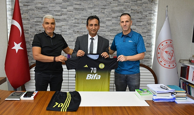 BİFA Başakspor'dan İl Millî Eğitim Müdürü Mehmet Çalışkan’a Ziyaret
