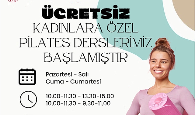 Gençlik ve Spor İl Müdürlüğü'nden ücretsiz yüzme ve pilates kursu