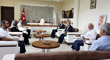 İl Müftüsü Faruk Gürbüz’den İl Millî Eğitim Müdürü Mehmet Çalışkan’a Ziyaret