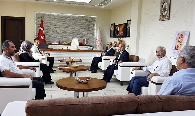 İl Müftüsü Faruk Gürbüz’den İl Millî Eğitim Müdürü Mehmet Çalışkan’a Ziyaret
