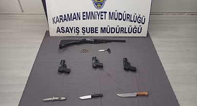 Karaman'da çeşitli suçlardan aranan 7 şüpheli yakalandı