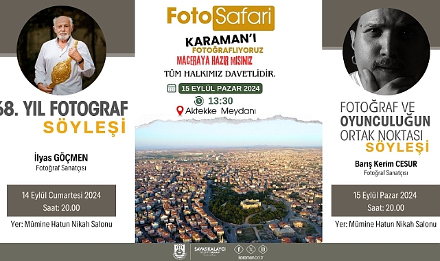 Karaman'da Hafta Sonu Sanat ve Fotoğraf Havası Esecek!