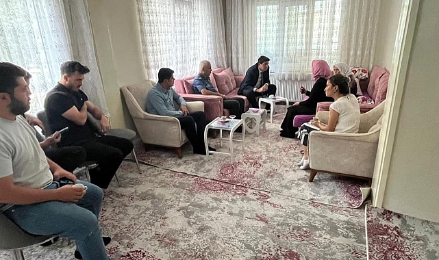 Kaymakam Erdoğan’dan şehit ailelerine ziyaret