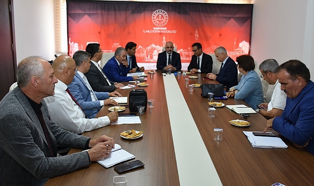 Meslekî ve Teknik Eğitim Genel Müdürü Ali Karagöz, Karaman'da Eğitim Hazırlıklarını Değerlendirdi