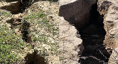 Obruk ve Yarıklar Karaman Şehir Merkezine 500 Metre Mesafede Oluşmaya Başladı