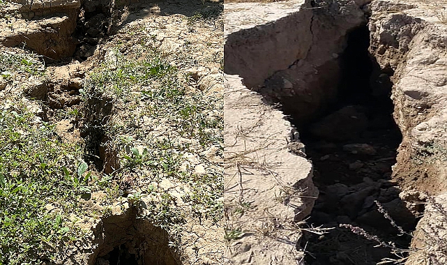 Obruk ve Yarıklar Karaman Şehir Merkezine 500 Metre Mesafede Oluşmaya Başladı