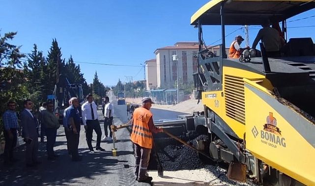 Okullar Bölgesinde Asfalt Çalışması sürüyor