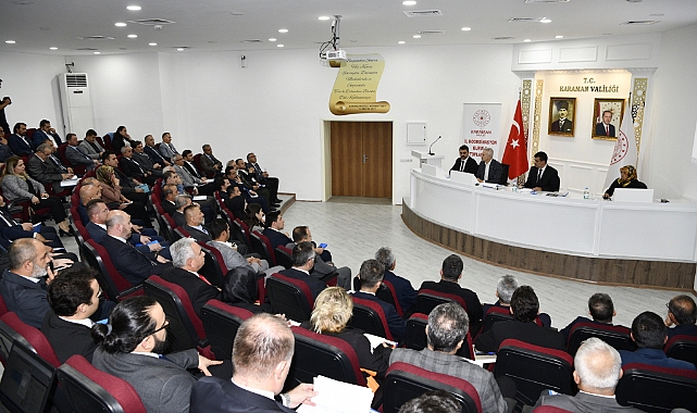 2024'ün son İl Koordinasyon Kurulu Vali  Çiçekli Başkanlığında Toplandı