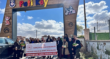 GSB Karaman Yurdu Öğrencilerinden Pati Köy'e Anlamlı Ziyaret