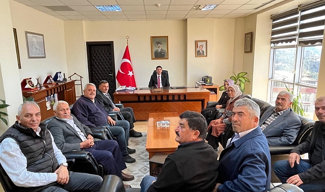Kaymakam Erdoğan, Ermenekli Muhtarları kabul etti