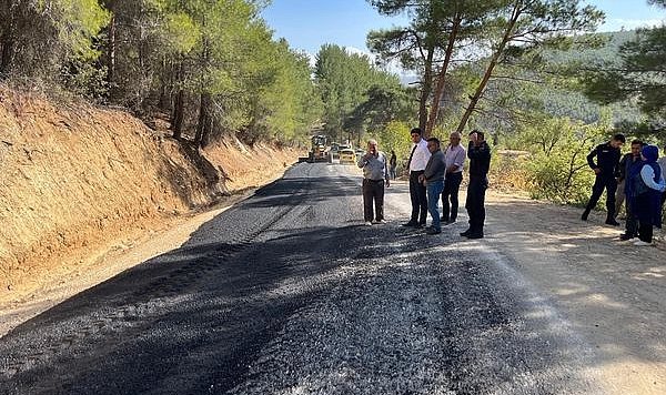 Kaymakam, yol çalışmalarını inceledi