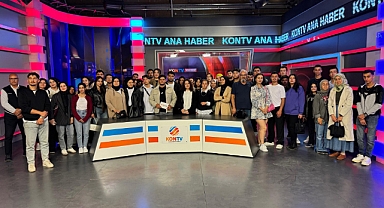 KMÜ'lü Genç İletişimciler KONTV'yi Ziyaret Etti