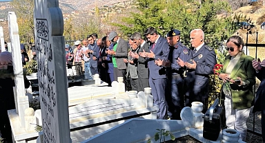 Maden şehitleri mezarları başında anıldı