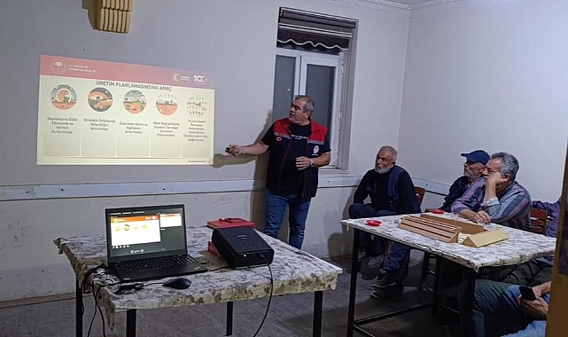 Planlı Üretime Geçiş akşam toplantıları Süleymanhacı köyünde yapıldı