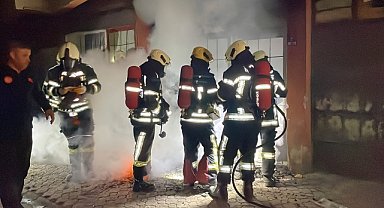 Ayakkabı imalathanesinde çıkan yangın söndürüldü
