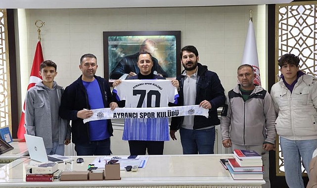 Ayrancı Spor Kulübü’nden Kaymakam Ünlü’ye ziyaret
