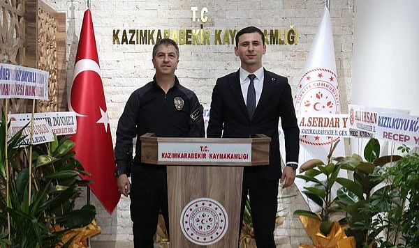 Emniyet Müdürü Turhan'dan Kaymakam Yamakoğlu'na ziyaret