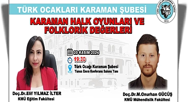 Halk oyunları ve folklorik değerler ele alınacak