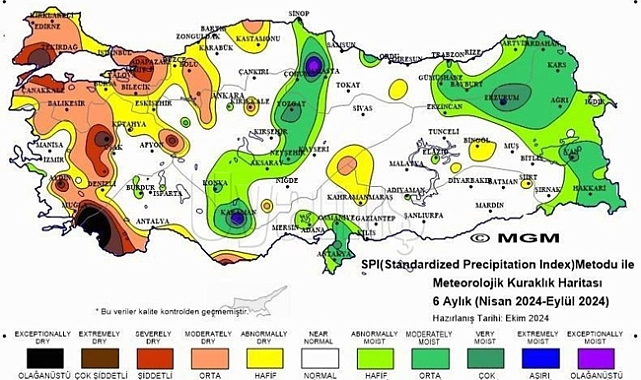 Karaman Aşırı Nemli İller Arasında Yer Aldı