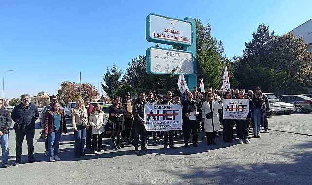 Karaman'da aile hekimlerinden eylem