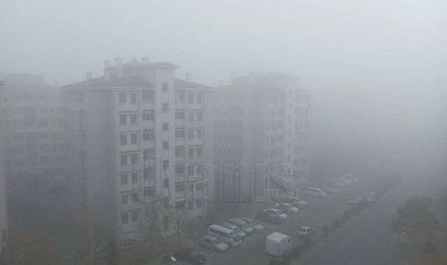 Karaman'da sabah saatlerinde sis etkili oldu