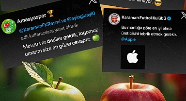 Karaman FK ile Amasyaspor, sosyal medyadan 'elma' üzerine atıştı
