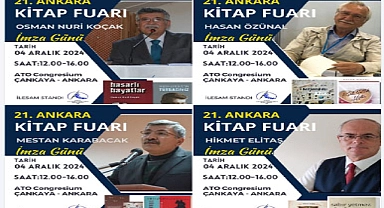 Karamanlı Yazarlar 4 Aralık'ta Ankara Kitap Fuarında Olacak