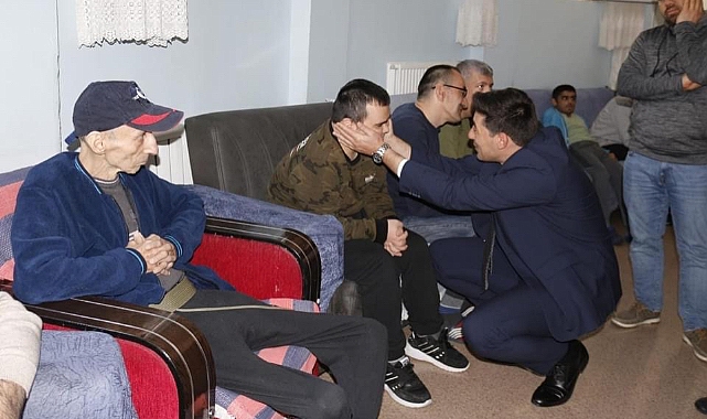 Kaymakam Erdoğan’dan özel insanlara ziyaret