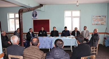 Kaymakam Ünlü köylerin sorunlarını yerinde tespit ediyor