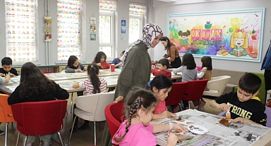 Şehit ve Gazi Çocukları Kütüphanede Buluştu