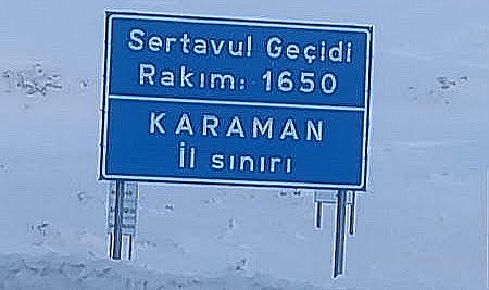 Sertavul Geçidi Tır ve çekicilerin geçişine kapatıldı