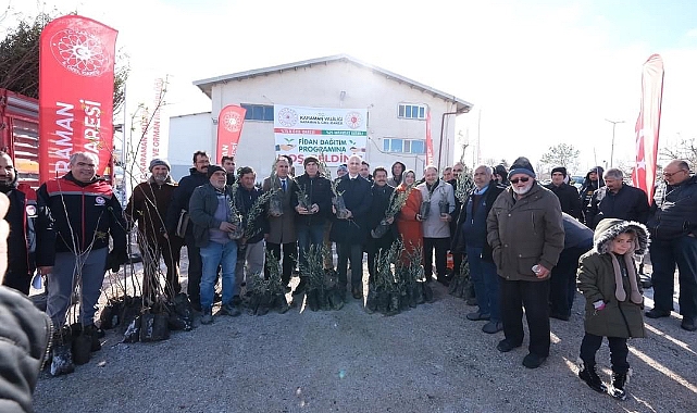 Üreticiye 45 bin adet fidan dağıtıldı
