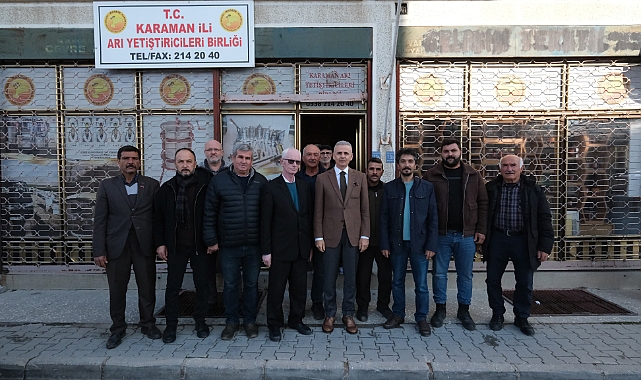Vali Çiçekli’den Arıcılar Birliği’ne Ziyaret: “Karaman’da bu sektör daha da gelişecektir”