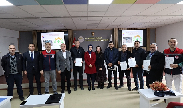 Elmada İyi Tarım Uygulamaları Sertifikaları Verildi