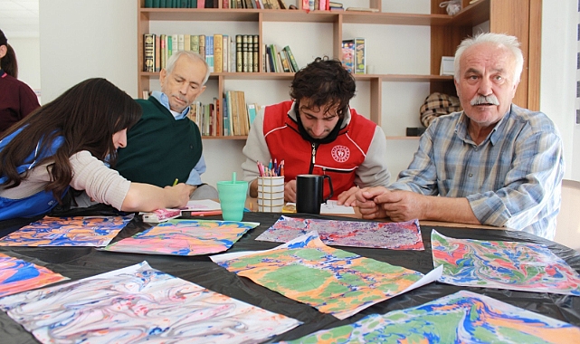 Ermenek Gençlik Merkezi'nden Ebru Sanatıyla Anlamlı Ziyaret