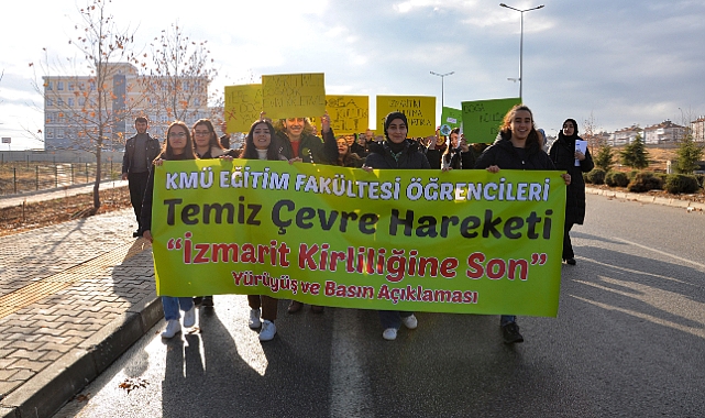‘İzmarit Kirliliğine Son’ temalı yürüyüş düzenledi