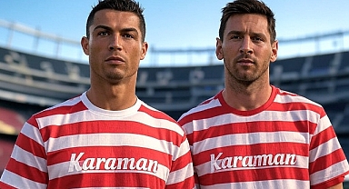Karaman FK'dan ilgi çeken Ronaldo ve Messi paylaşımı