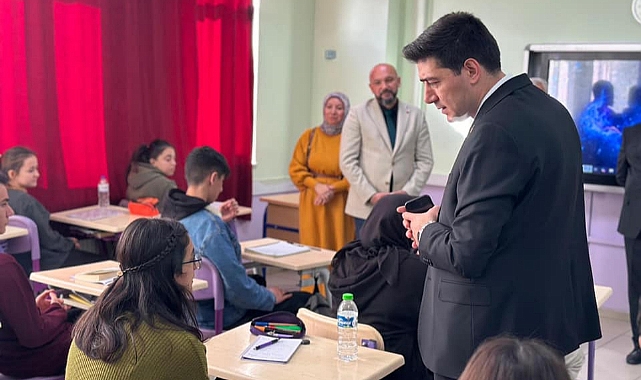 Kaymakam Erdoğan'ın okul ziyaretleri sürüyor