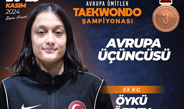 Öykü Özbey Avrupa Şampiyonası’nda Bronz Madalya Kazandı