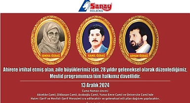 Saray Holding'den Mevlid-i Şerif daveti