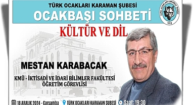 Türk Ocakları Karaman Şubesi'nden konferansa davet