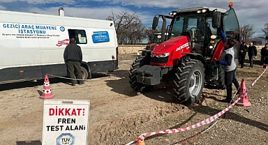 TÜVTÜRK mobil araç köylerde vize işlemlerini sürdürüyor