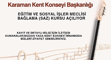 Bağlama (Saz) Kursu Açılıyor