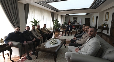Karaman FK Yönetiminden Vali Çiçekli'ye ziyaret