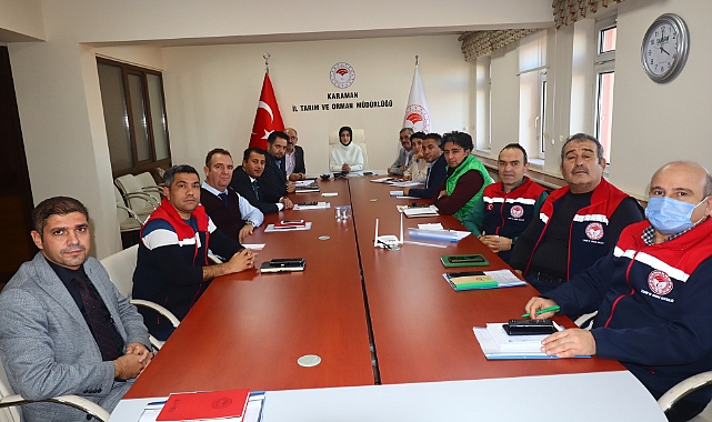 Karaman İl Tarım ve Orman Müdürlüğü'nde dönem toplantısı gerçekleştirildi
