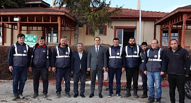 Kaymakam Ünlü kurumlara veda ziyaretine devam etti