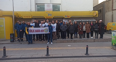 Rize'de iki PTT çalışanının öldürülmesi, Karaman'da protesto edildi